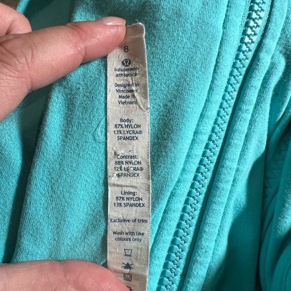 Lululemon Full zip Women Athletic Sweater with Thumb Holes- 8 - Picture 12 of 13